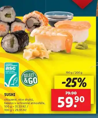 Lidl Sushi nabídka