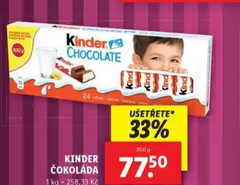 Lidl Kinder čokoláda nabídka