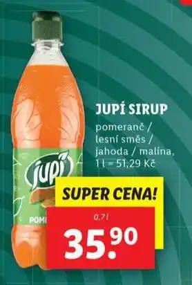 Lidl Jupí sirup nabídka