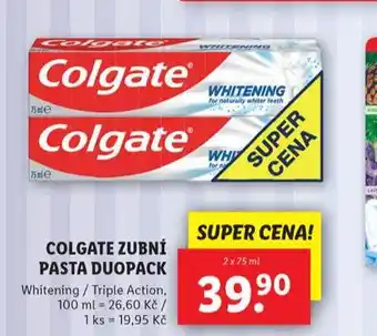 Lidl Colgate zubní pasta nabídka