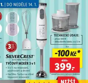 Lidl Tyčový mixer 3v1 nabídka