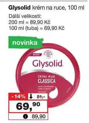 Barvy a laky drogerie Glysolid krém na ruce, 100 ml nabídka