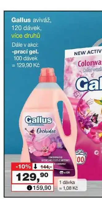 Gallus aviváž, 120 dávek