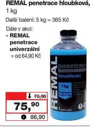 Barvy a laky drogerie Remal penetrace hloubková, 1 kg nabídka