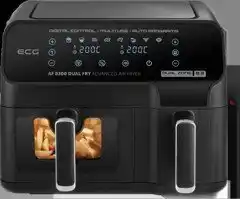 Ecg horkovzušná fritéza af 8300 dual fry