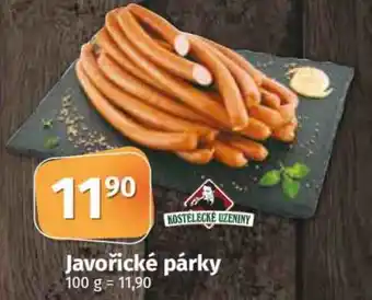 Konzum Javořické párky nabídka