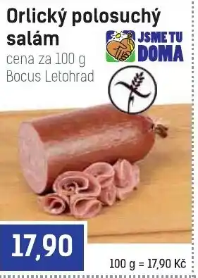 Konzum Orlický polosuchý salám nabídka