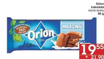 Jip Orion čokoláda různé druhy, 90 g nabídka