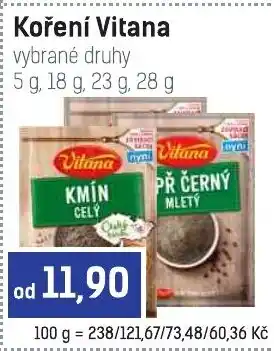 Konzum Koření Vitana nabídka