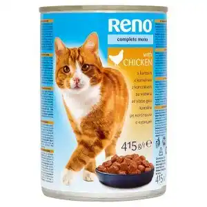 Jip Reno kompletní krmivo pro dospělé kočky - kousky s kuřecím v omáčce 415g nabídka