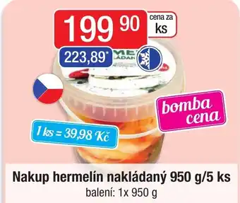 Qanto Nakup hermelín nakládaný 950 g/5 ks nabídka