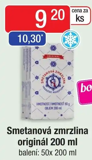 Qanto Smetanová zmrzlina originál 200 ml nabídka