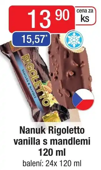 Nanuk Rigoletto vanilla s mandlemi 120 ml