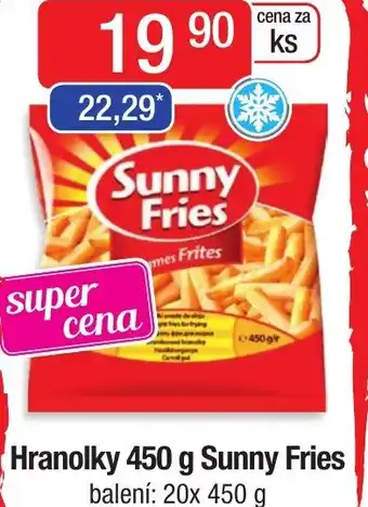 Qanto Hranolky 450 g Sunny Fries nabídka