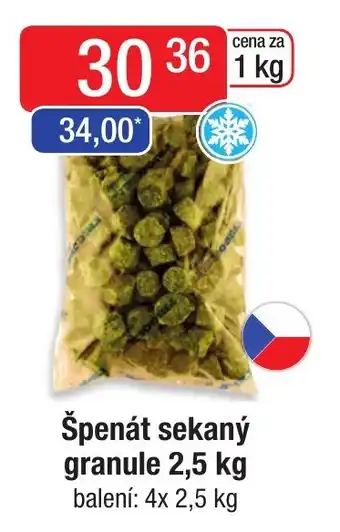 Qanto Špenát sekaný granule 2,5 kg nabídka