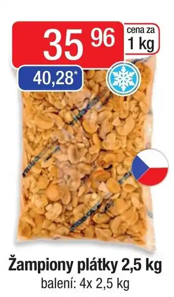 Qanto Žampiony plátky 2,5 kg nabídka