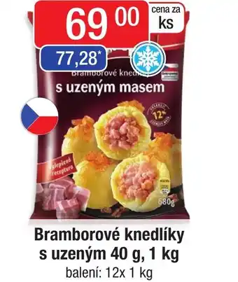 Qanto Bramborové knedlíky s uzeným 40 g, 1 kg nabídka