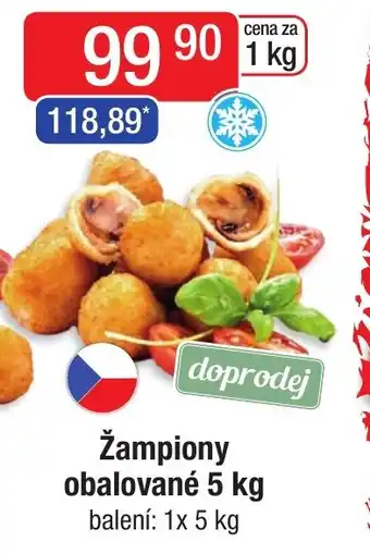 Qanto Žampiony obalované 5 kg nabídka