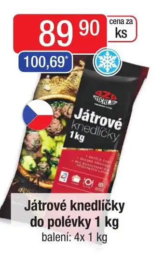 Qanto Játrové knedlíčky do polévky 1 kg nabídka