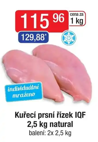 Qanto Kuřecí prsní řízek IQF 2,5 kg natural nabídka