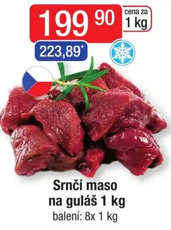 Qanto Srnčí maso na guláš 1 kg nabídka