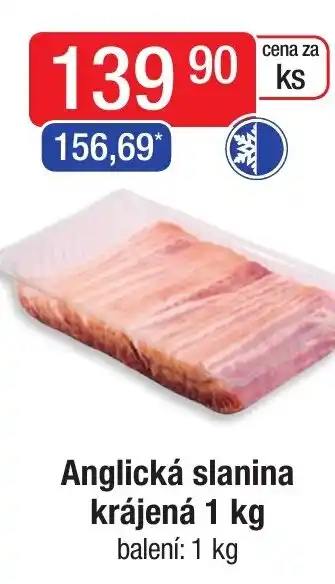 Qanto Anglická slanina krájená 1 kg nabídka