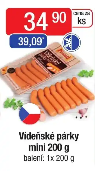 Qanto Vídeňské párky mini 200 g nabídka