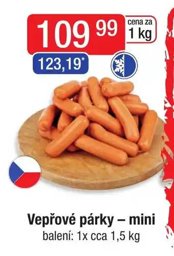 Qanto Vepřové párky - mini nabídka