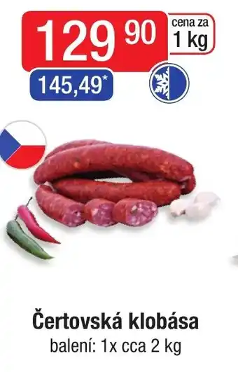 Qanto Čertovská klobása nabídka