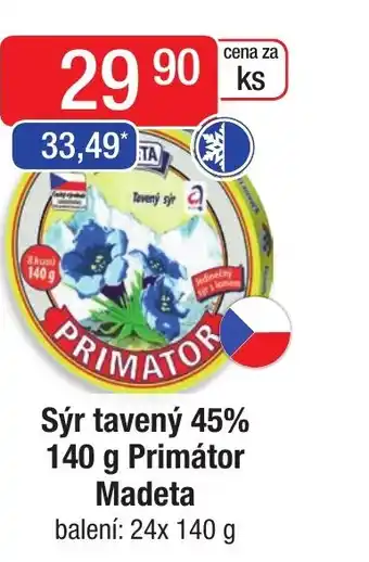 Qanto Sýr tavený 45% 140 g Primátor Madeta nabídka