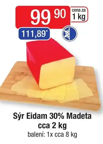 Qanto Sýr Eidam 30% Madeta cca 2 kg nabídka