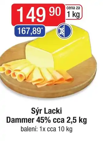Qanto Sýr Lacki Dammer 45% cca 2,5 kg nabídka