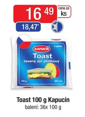 Qanto Toast 100 g Kapucín nabídka