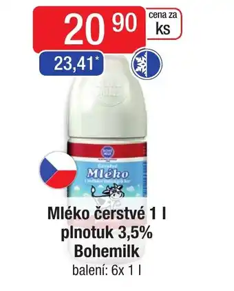 Qanto Mléko čerstvé 1L plnotuk 3,5% Bohemilk nabídka