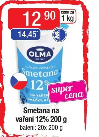 Qanto Smetana na vaření 12% 200 g nabídka