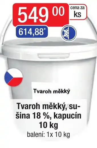 Qanto Tvaroh měkký, su-šina 18 %, kapucín 10 kg nabídka