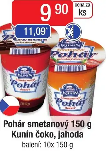 Qanto Pohár smetanový 150 g Kunín čoko, jahoda nabídka