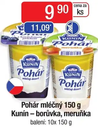 Qanto Pohár mléčný 150 g Kunín - borůvka, meruňka nabídka