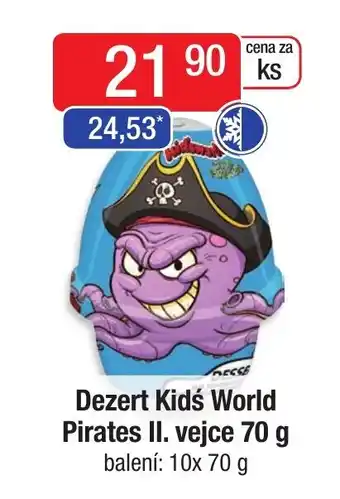 Qanto Dezert Kids World Pirates II. vejce 70 g nabídka