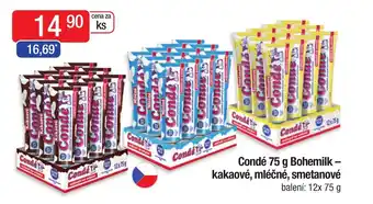 Qanto Condé 75 g Bohemilk - kakaové, mléčné, smetanové nabídka