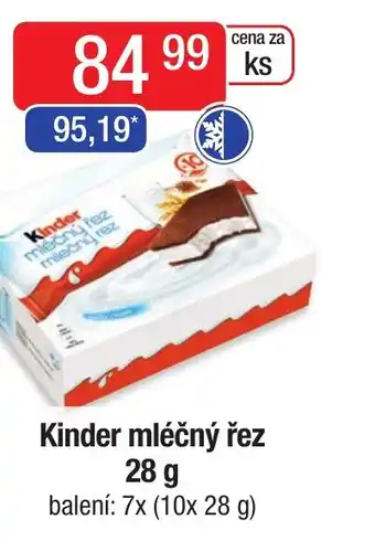 Qanto Kinder mléčný řez 28 g nabídka