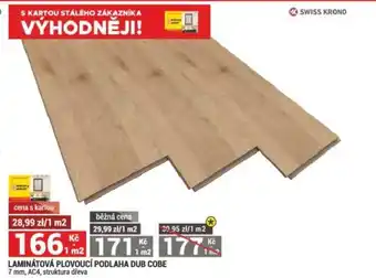 Merkury Market LAMINÁTOVÁ PLOVOUCÍ PODLAHA DUB COBE nabídka