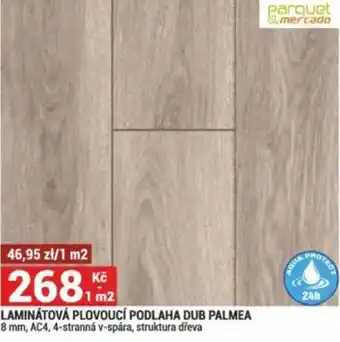 Merkury Market LAMINÁTOVÁ PLOVOUCÍ PODLAHA DUB PALMEA nabídka