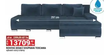 Merkury Market ROHOVÁ SEDACÍ SOUPRAVA TOSCANIA nabídka