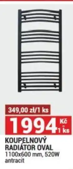 KOUPELNOVÝ RADIÁTOR OVAL