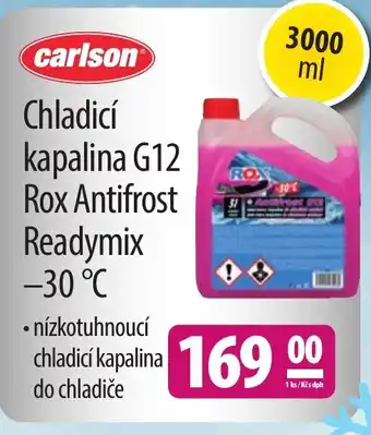 Chladicí kapalina G12 Rox Antifrost Readymix -30°C