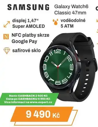 Expert SAMSUNG Galaxy Watch6 Classic 47mm nabídka