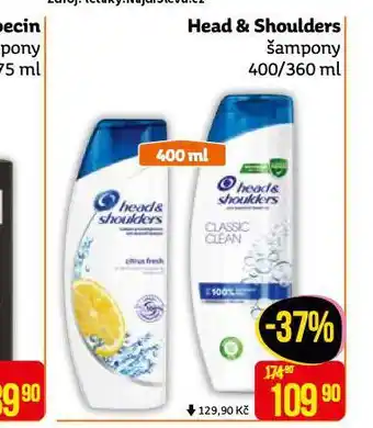 Teta Head&shoulders šampon nabídka