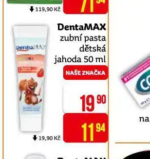Teta Dentamax dětská zubní pasta nabídka