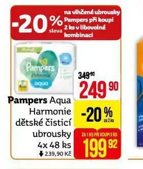 Teta Pampers dětské vlhčené ubrousky nabídka